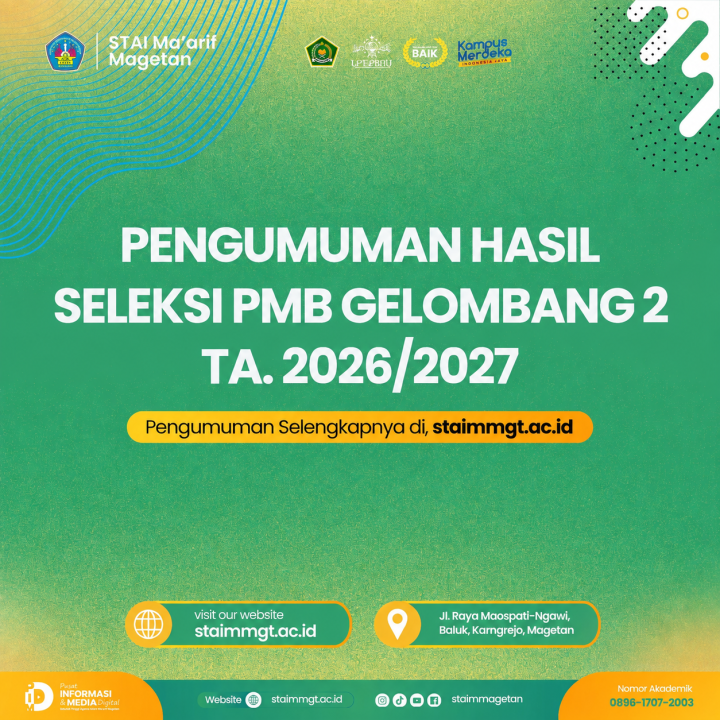 Pengumuman PMB gelombang 2